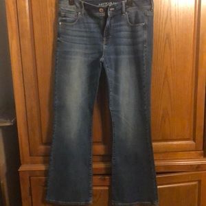 AE Super Stretch Kick Boot Jeans